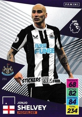 Sticker Jonjo Shelvey - English Premier League 2021-2022. Adrenalyn XL n. 251 - Panini