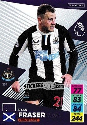 Sticker Ryan Fraser - English Premier League 2021-2022. Adrenalyn XL - Panini