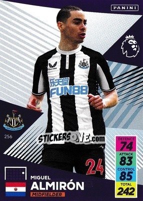 Sticker Miguel Almiron - English Premier League 2021-2022. Adrenalyn XL - Panini