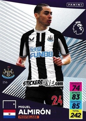 Sticker Miguel Almiron - English Premier League 2021-2022. Adrenalyn XL n. 256 - Panini