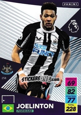 Sticker Joelinton - English Premier League 2021-2022. Adrenalyn XL n. 258 - Panini