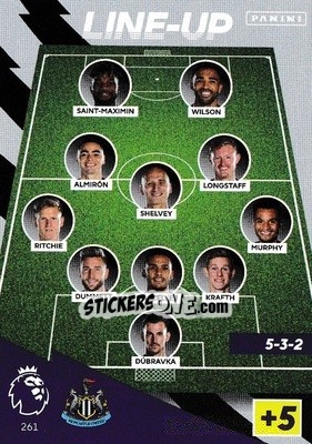 Sticker Line-Up - English Premier League 2021-2022. Adrenalyn XL n. 261 - Panini