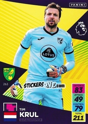 Sticker Tim Krul - English Premier League 2021-2022. Adrenalyn XL n. 263 - Panini