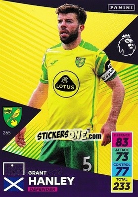 Sticker Grant Hanley - English Premier League 2021-2022. Adrenalyn XL - Panini