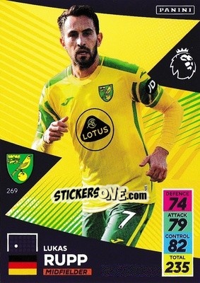 Sticker Lukas Rupp - English Premier League 2021-2022. Adrenalyn XL - Panini