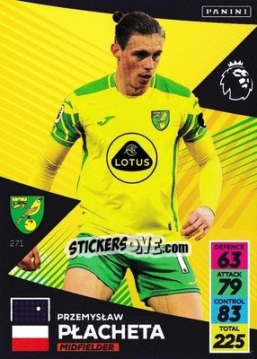 Sticker Przemyslaw Placheta - English Premier League 2021-2022. Adrenalyn XL n. 271 - Panini