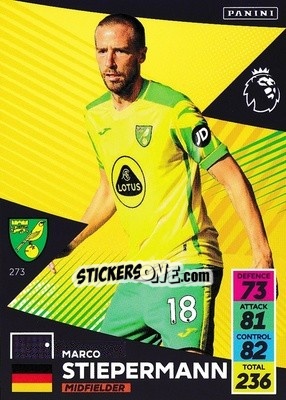 Figurina Marco Stiepermann - English Premier League 2021-2022. Adrenalyn XL n. 273 - Panini