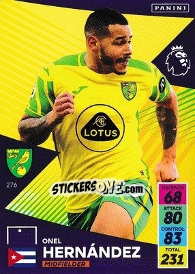 Sticker Onel Hernández - English Premier League 2021-2022. Adrenalyn XL - Panini