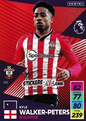 Sticker Kyle Walker-Peters - English Premier League 2021-2022. Adrenalyn XL n. 283 - Panini