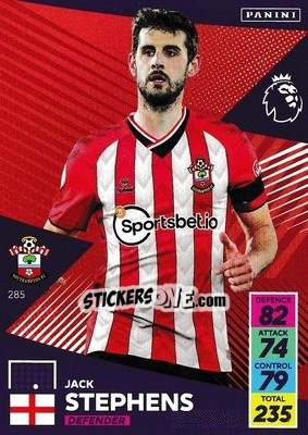 Figurina Jack Stephens - English Premier League 2021-2022. Adrenalyn XL - Panini