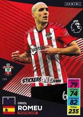 Sticker Oriol Romeu - English Premier League 2021-2022. Adrenalyn XL n. 288 - Panini