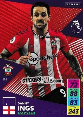 Sticker Danny Ings - English Premier League 2021-2022. Adrenalyn XL n. 295 - Panini