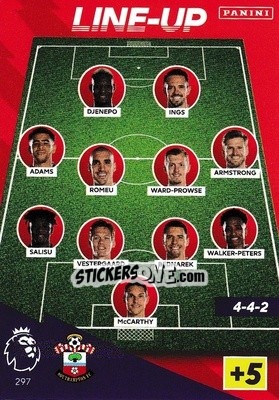 Sticker Line-Up - English Premier League 2021-2022. Adrenalyn XL n. 297 - Panini