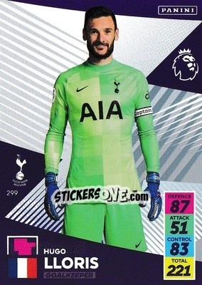 Sticker Hugo Lloris - English Premier League 2021-2022. Adrenalyn XL n. 299 - Panini