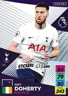 Sticker Matt Doherty - English Premier League 2021-2022. Adrenalyn XL n. 300 - Panini