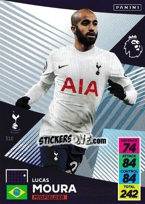 Sticker Lucas Moura - English Premier League 2021-2022. Adrenalyn XL - Panini