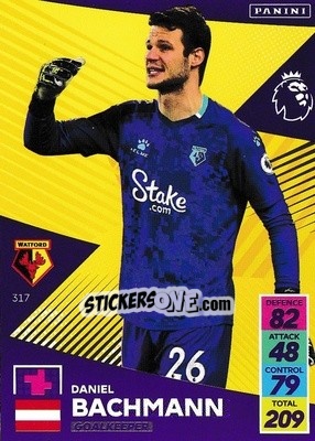 Sticker Daniel Bachmann - English Premier League 2021-2022. Adrenalyn XL n. 317 - Panini
