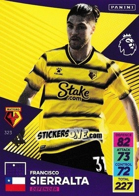 Figurina Francisco Sierralta - English Premier League 2021-2022. Adrenalyn XL n. 323 - Panini