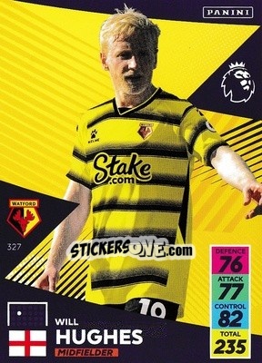 Sticker Will Hughes - English Premier League 2021-2022. Adrenalyn XL - Panini