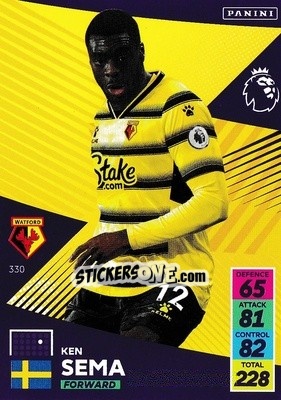 Cromo Ken Sema - English Premier League 2021-2022. Adrenalyn XL - Panini