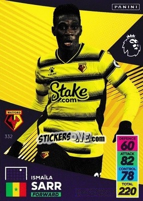 Sticker Ismaila Sarr - English Premier League 2021-2022. Adrenalyn XL - Panini