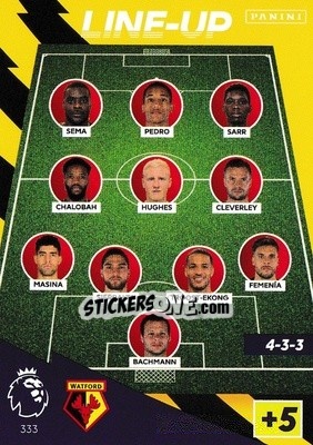 Sticker Line-Up - English Premier League 2021-2022. Adrenalyn XL n. 333 - Panini