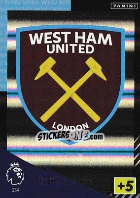 Sticker Club Badge - English Premier League 2021-2022. Adrenalyn XL n. 334 - Panini