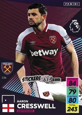 Cromo Aaron Cresswell - English Premier League 2021-2022. Adrenalyn XL - Panini