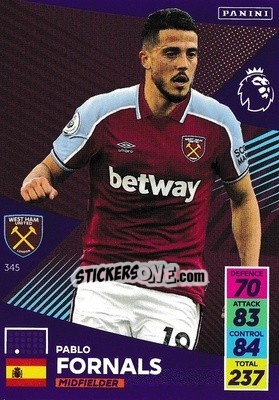 Sticker Pablo Fornals - English Premier League 2021-2022. Adrenalyn XL - Panini