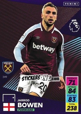 Sticker Jarrod Bowen - English Premier League 2021-2022. Adrenalyn XL n. 349 - Panini