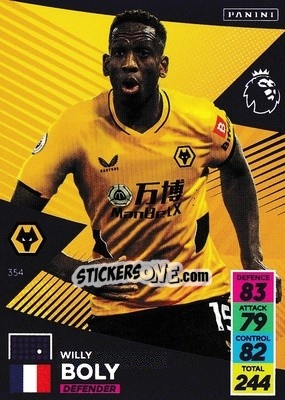 Sticker Willy Boly - English Premier League 2021-2022. Adrenalyn XL - Panini