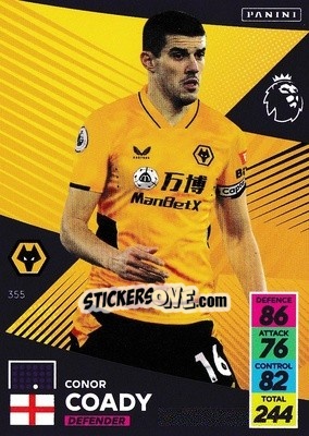 Sticker Conor Coady - English Premier League 2021-2022. Adrenalyn XL n. 355 - Panini