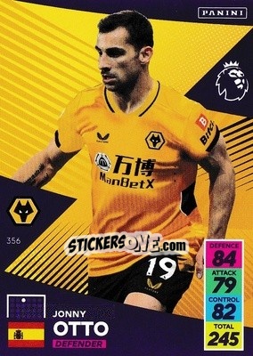 Figurina Jonny Otto - English Premier League 2021-2022. Adrenalyn XL - Panini