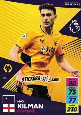 Sticker Max Kilman - English Premier League 2021-2022. Adrenalyn XL - Panini