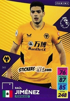 Sticker Raul Jiménez - English Premier League 2021-2022. Adrenalyn XL n. 365 - Panini