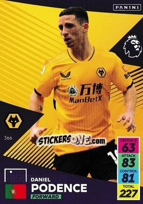 Sticker Daniel Podence - English Premier League 2021-2022. Adrenalyn XL n. 366 - Panini