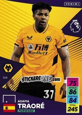 Sticker Adama Traoré - English Premier League 2021-2022. Adrenalyn XL - Panini