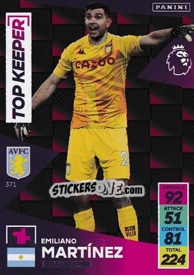 Cromo Emiliano Martínez - English Premier League 2021-2022. Adrenalyn XL - Panini