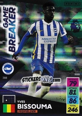 Sticker Yves Bissouma - English Premier League 2021-2022. Adrenalyn XL - Panini