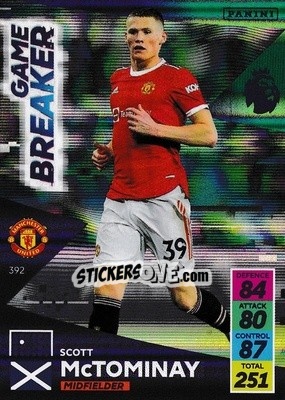 Figurina Scott McTominay - English Premier League 2021-2022. Adrenalyn XL - Panini