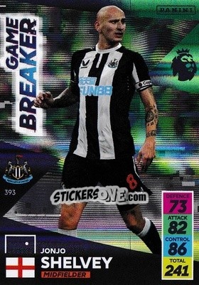 Sticker Jonjo Shelvey - English Premier League 2021-2022. Adrenalyn XL n. 393 - Panini