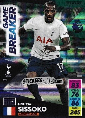 Sticker Moussa Sissoko - English Premier League 2021-2022. Adrenalyn XL n. 395 - Panini