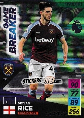 Sticker Declan Rice - English Premier League 2021-2022. Adrenalyn XL n. 396 - Panini