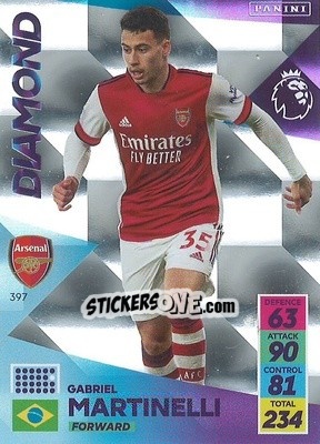 Cromo Gabriel Martinelli - English Premier League 2021-2022. Adrenalyn XL - Panini