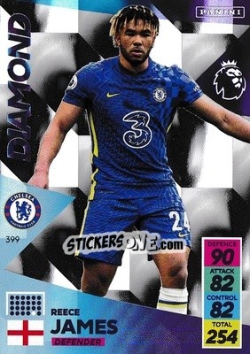 Sticker Reece James - English Premier League 2021-2022. Adrenalyn XL n. 399 - Panini