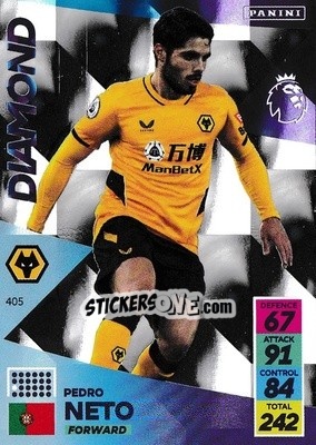 Sticker Pedro Neto - English Premier League 2021-2022. Adrenalyn XL n. 405 - Panini