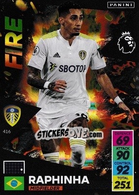 Figurina Raphinha - English Premier League 2021-2022. Adrenalyn XL - Panini