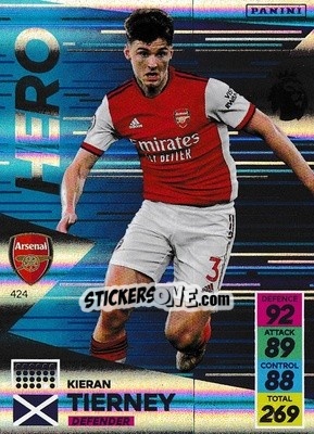 Sticker Kieran Tierney - English Premier League 2021-2022. Adrenalyn XL n. 424 - Panini