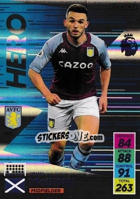 Figurina John McGinn - English Premier League 2021-2022. Adrenalyn XL - Panini