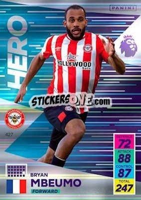 Cromo Bryan Mbeumo - English Premier League 2021-2022. Adrenalyn XL - Panini